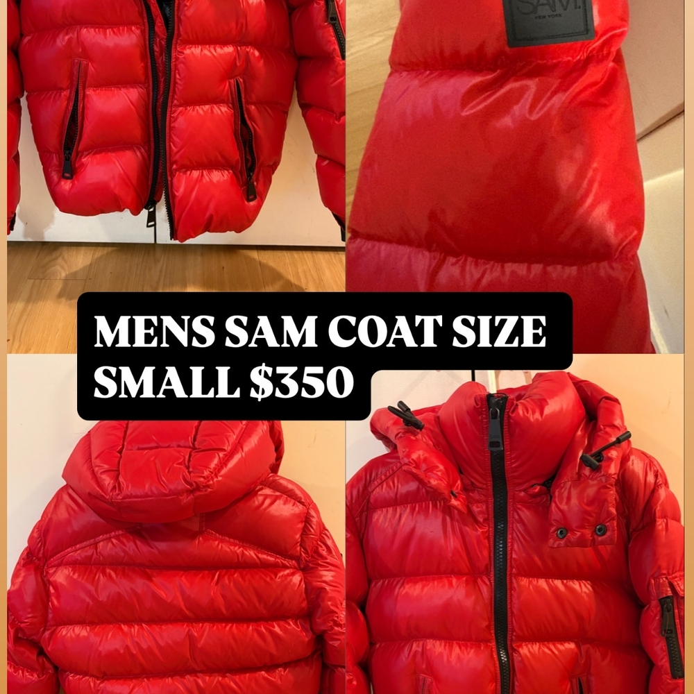 SAM. Men's Bold Red Bomber Jacket